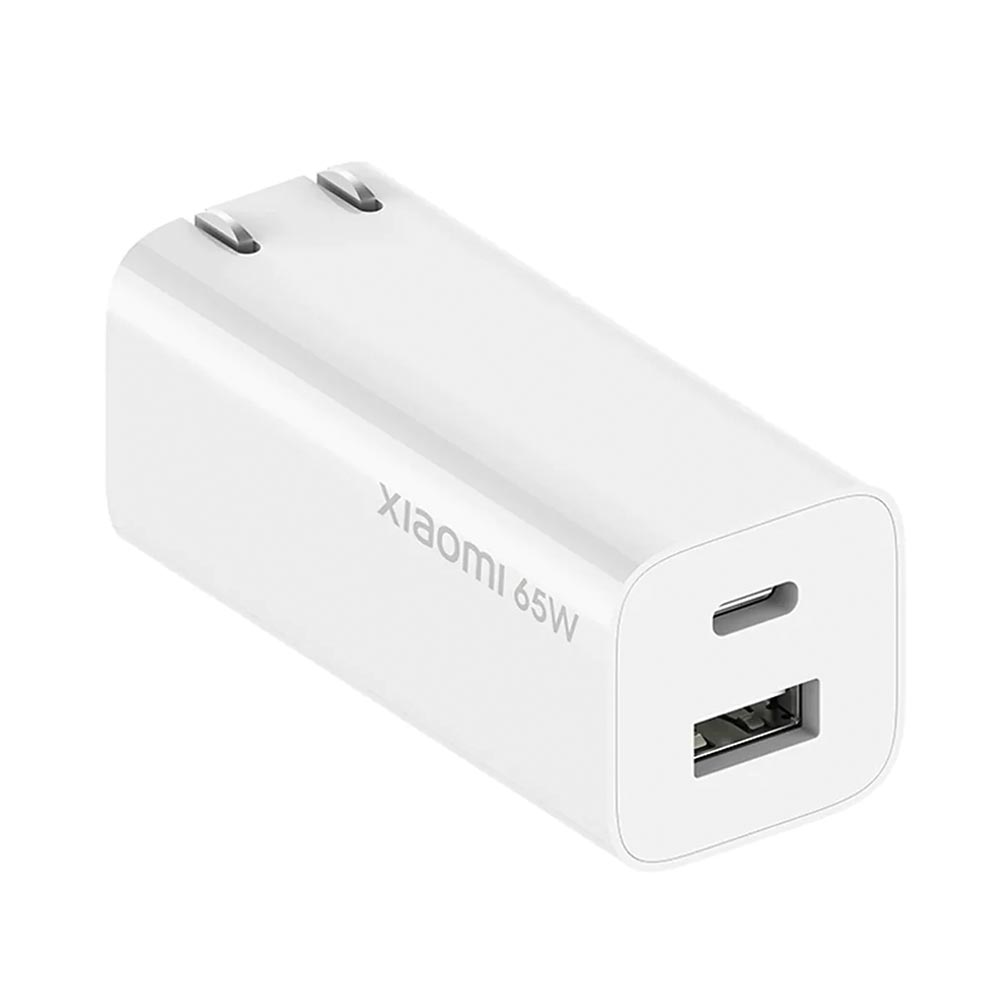 Carregador Tomada Xiaomi Mi Gan Charger AD652G + Cabo Type-C / Type-C / 65W - Branco