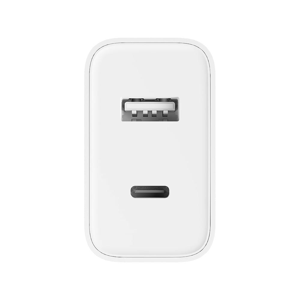 Carregador Tomada Xiaomi Mi Wall Charger AD332EU USB / Type-C / 33W - Branco