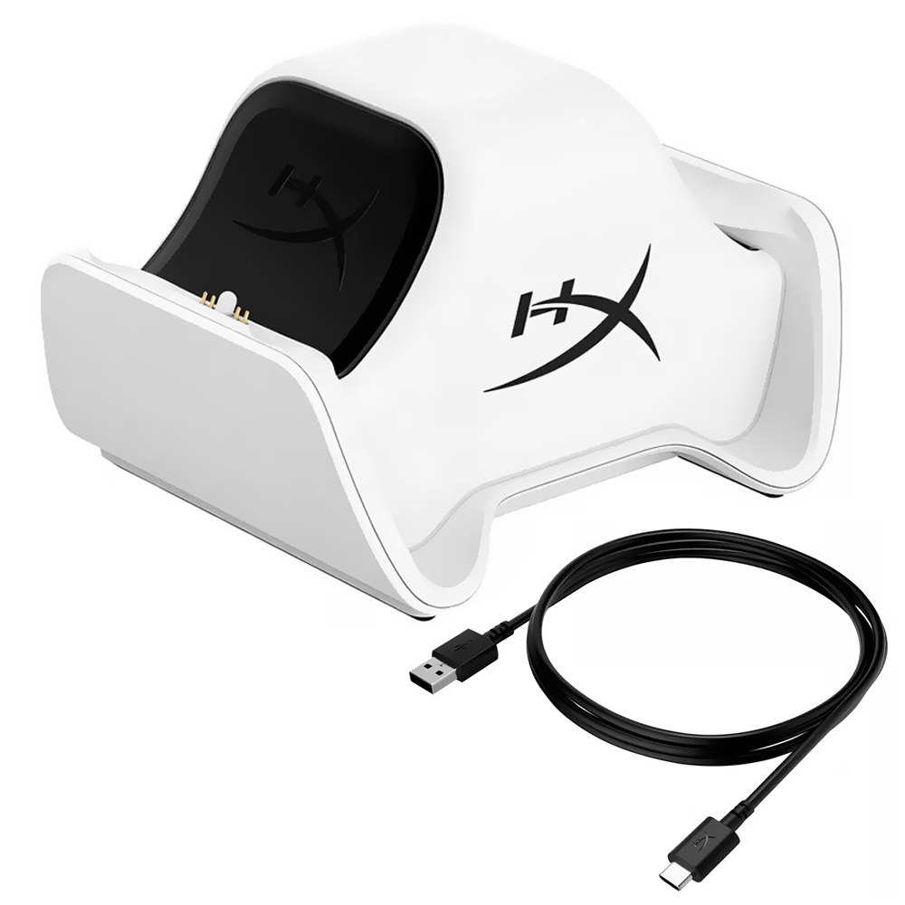 Estação de Carregamento Hyperx 51P68AA Chargeplay Duo para Controle PS5 - Branco
