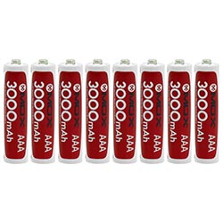 Pilha Recarregável Mox MOB8AAA30 3000MAH AAA - Kit com 8