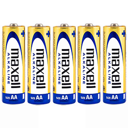 Pilhas Maxell Alkaline AA com 5 Pilhas - LR6-5TS