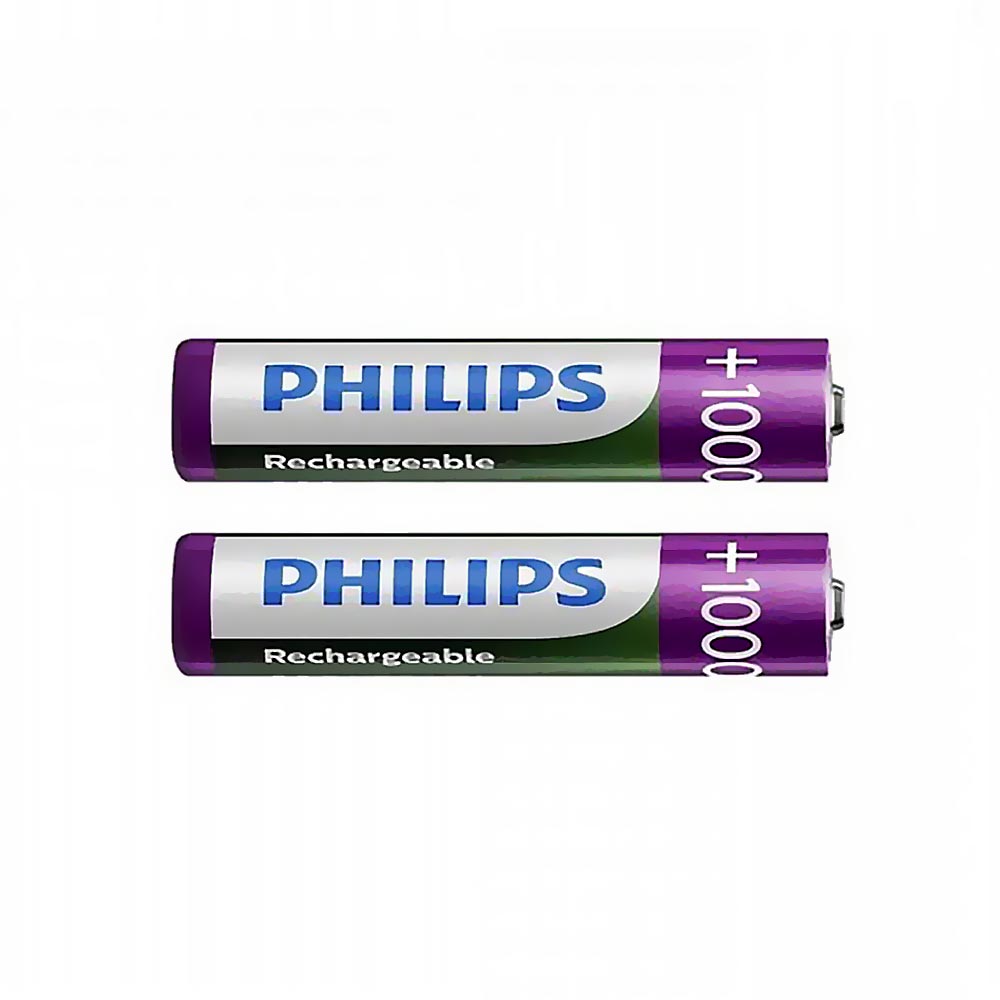 Pilhas Recarregável Philips AAA com 2 Pilhas / 1000MAH - R03B2RTU10/97