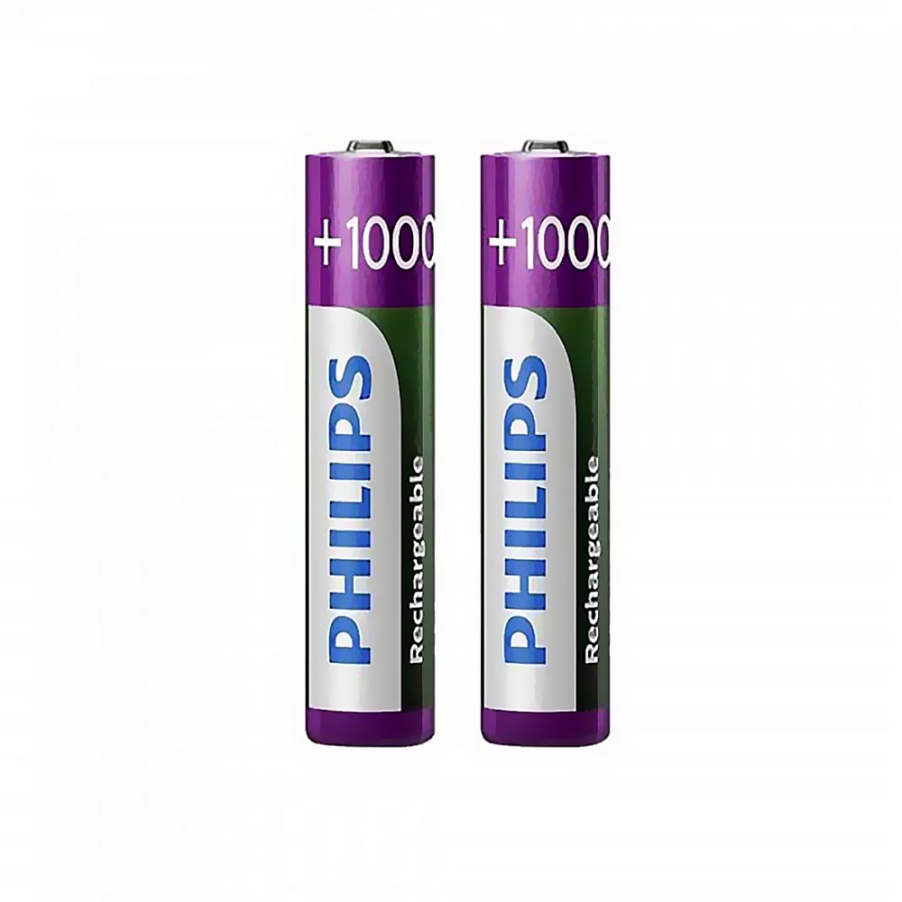 Pilhas Recarregável Philips AAA com 2 Pilhas / 1000MAH - R03B2RTU10/97