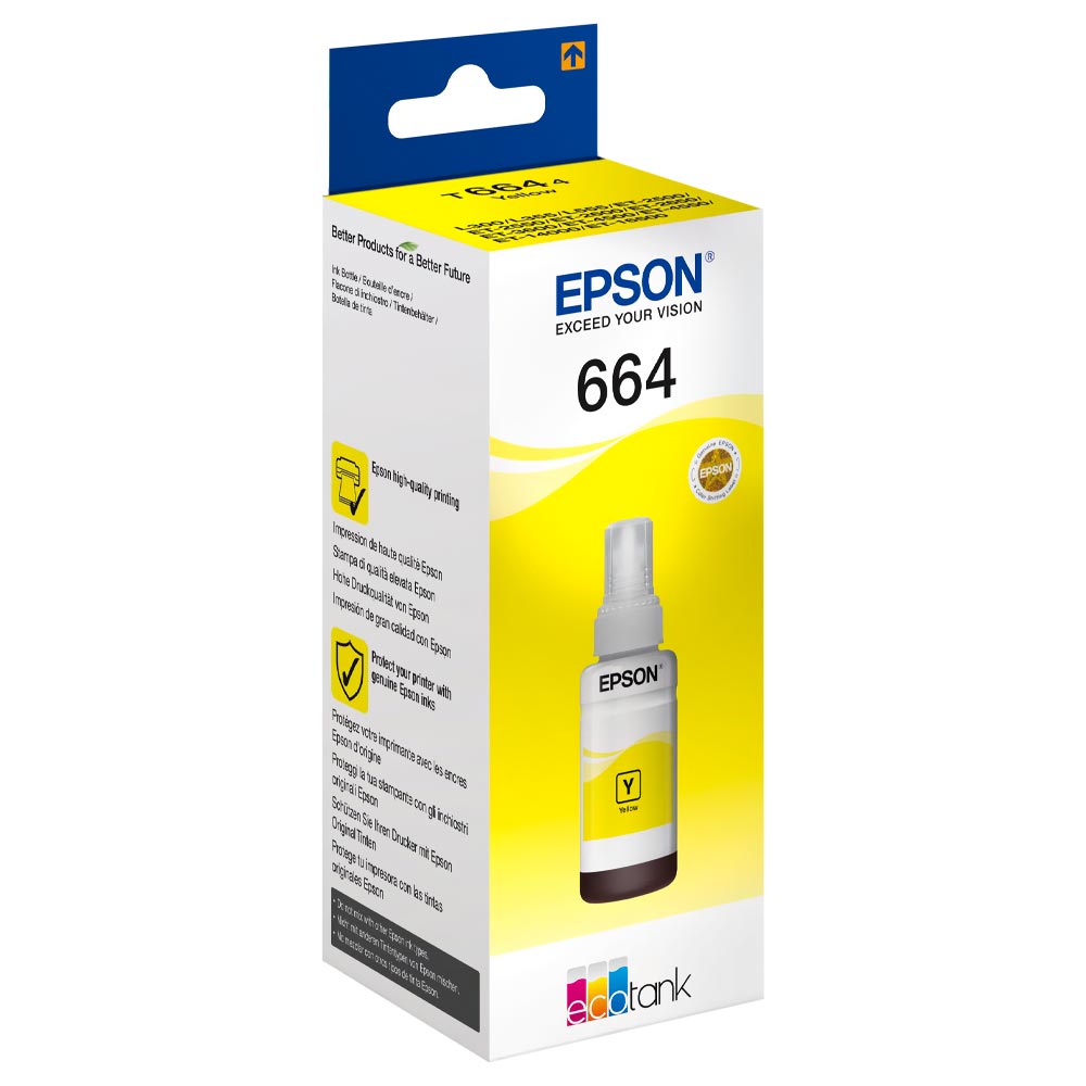 Cartucho de Tinta Epson T664420 - Amarelo