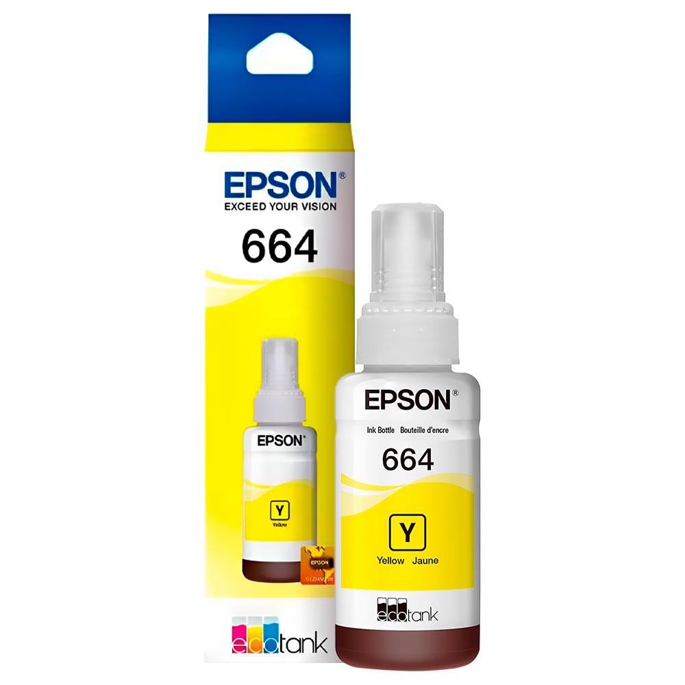Cartucho de Tinta Epson T664420 - Amarelo