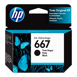 Cartucho de Tinta HP 3YM79AL 667 - Preto