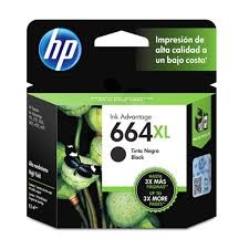 Cartucho de Tinta HP F6V31AL 664XL - Preto