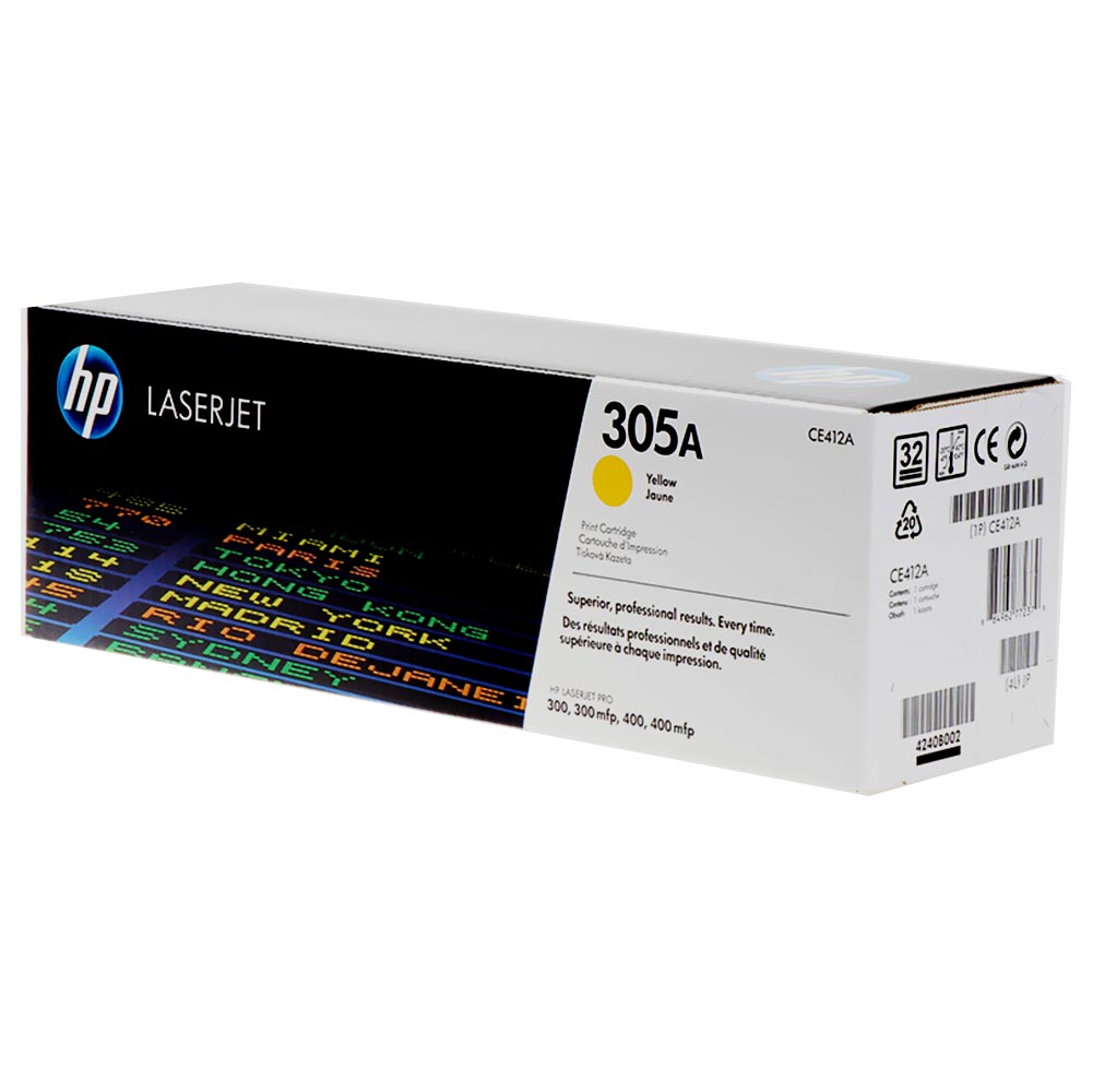 Toner para Impressora HP CE412A 305A - Amarelo