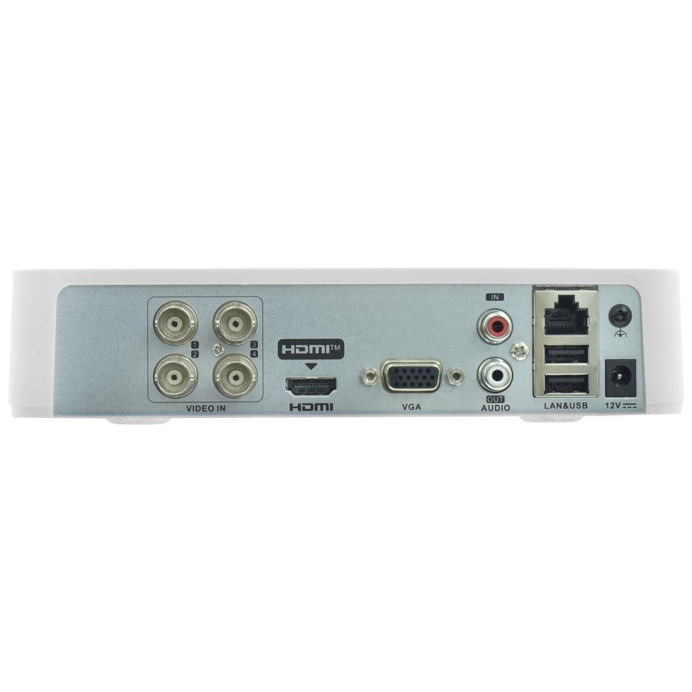 CCTV de Vigilância DVR Hikvision DS-7104HGHI-M1 Turbo HD 7100 4CH / 720p - Branco + Mouse