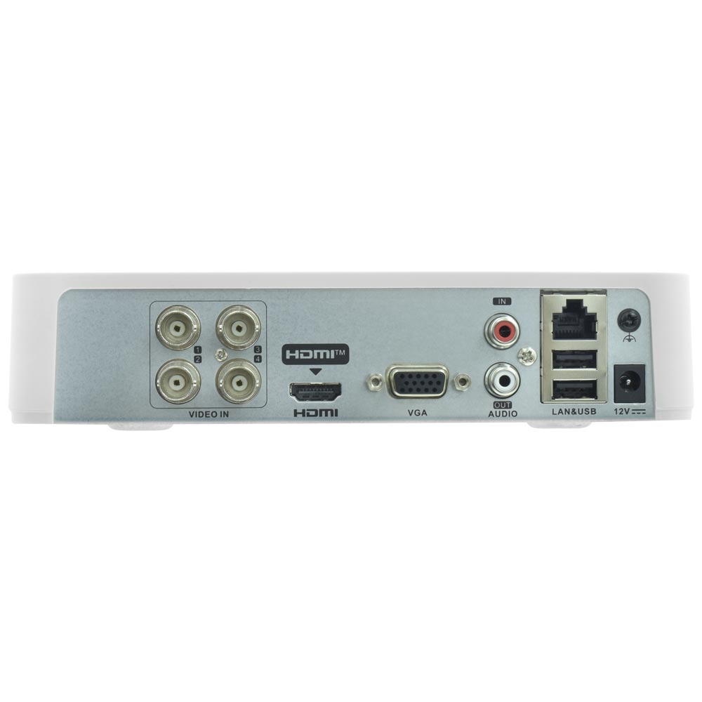 CCTV de Vigilância DVR Hikvision DS-7104HGHI-M1 Turbo HD 7100 4CH / 720p - Branco + Mouse