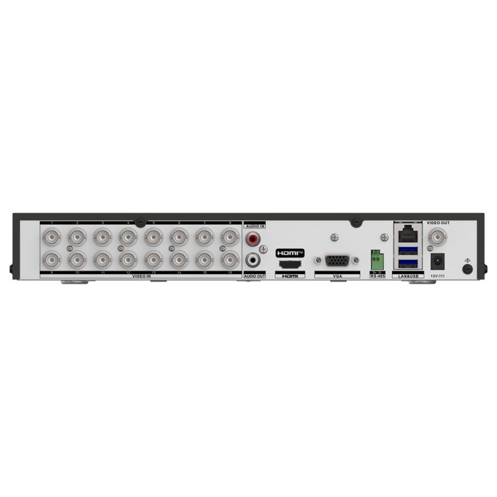 CCTV de Vigilância DVR IDS-7216HQHI-M1/XT Turbo HD Pro 16CH / HDMI / VGA / USB / LAN - Preto + Mouse