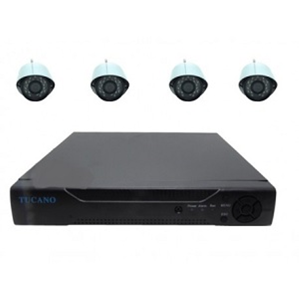 Dvr Tucano K04 Kit 8ch+4cam/vga/hdmi/usb/lan/mouse/h.264 Fhd 