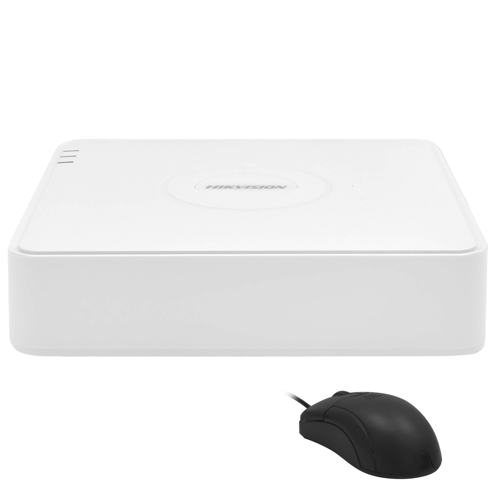 NVR HIKVISION DS-7104NI-Q1 7100S HD 4CH/HDMI/VGA/USB/LAN/MOUSE BRANCO 