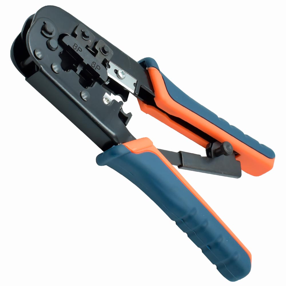 Alicate Descapador de Crimpagem 6P / 8P / RJ45 / RJ11 - JZ-70029