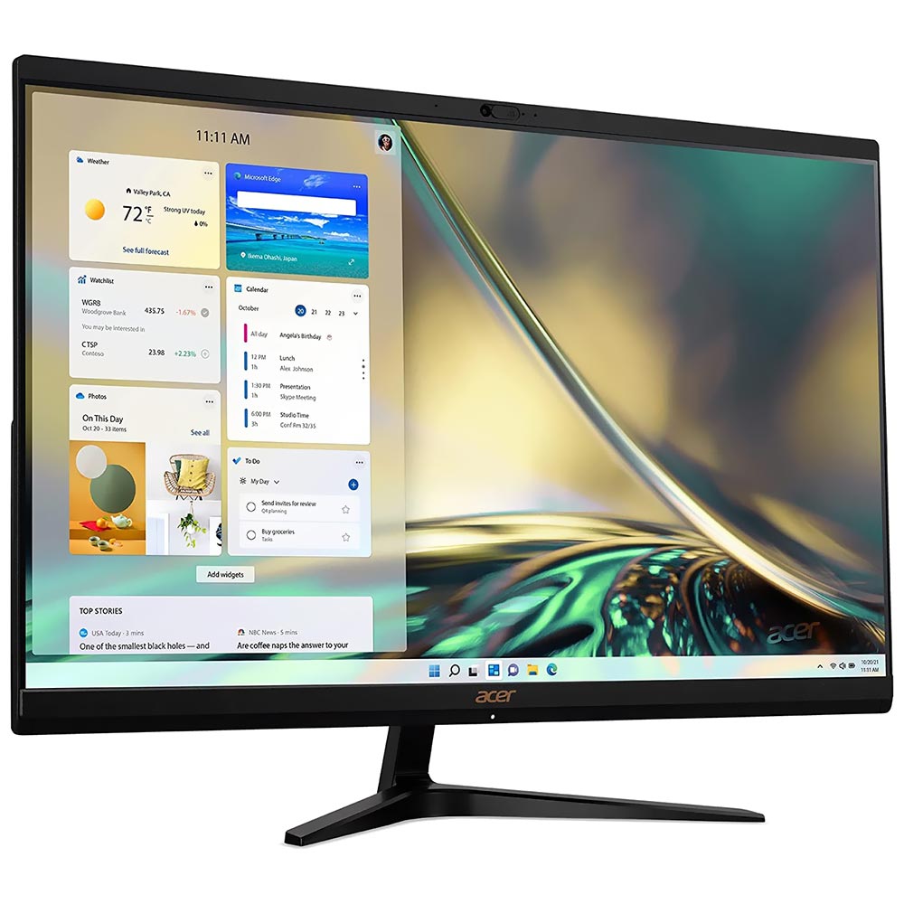 Desktop Acer C27-1700-EBI3 Intel Core i3 1215U de 1.2GHz Tela Full HD 27" / 8GB de RAM / 512GB - Preto