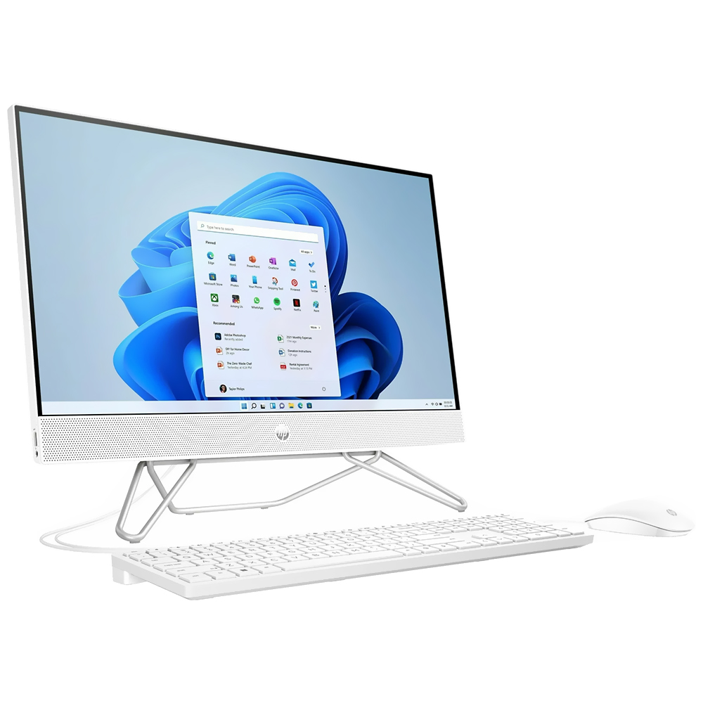 Desktop All In One HP 24-CB1210 Intel Core i5 1235U Tela Full HD 23.8" / 8GB de RAM / 256GB SSD - Branco