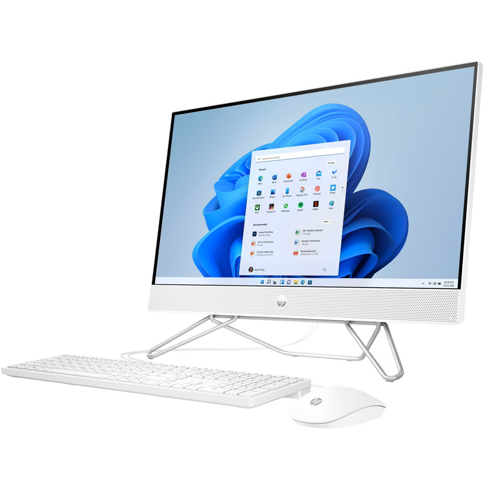 Desktop All In One HP 24-CB1210 Intel Core i5 1235U Tela Full HD 23.8" / 8GB de RAM / 256GB SSD - Branco