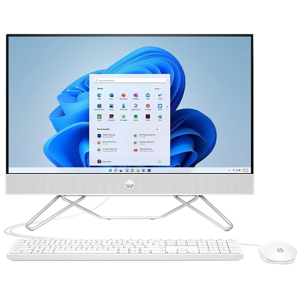 Desktop All In One HP 24-CB1210 Intel Core i5 1235U Tela Full HD 23.8" / 8GB de RAM / 256GB SSD - Branco