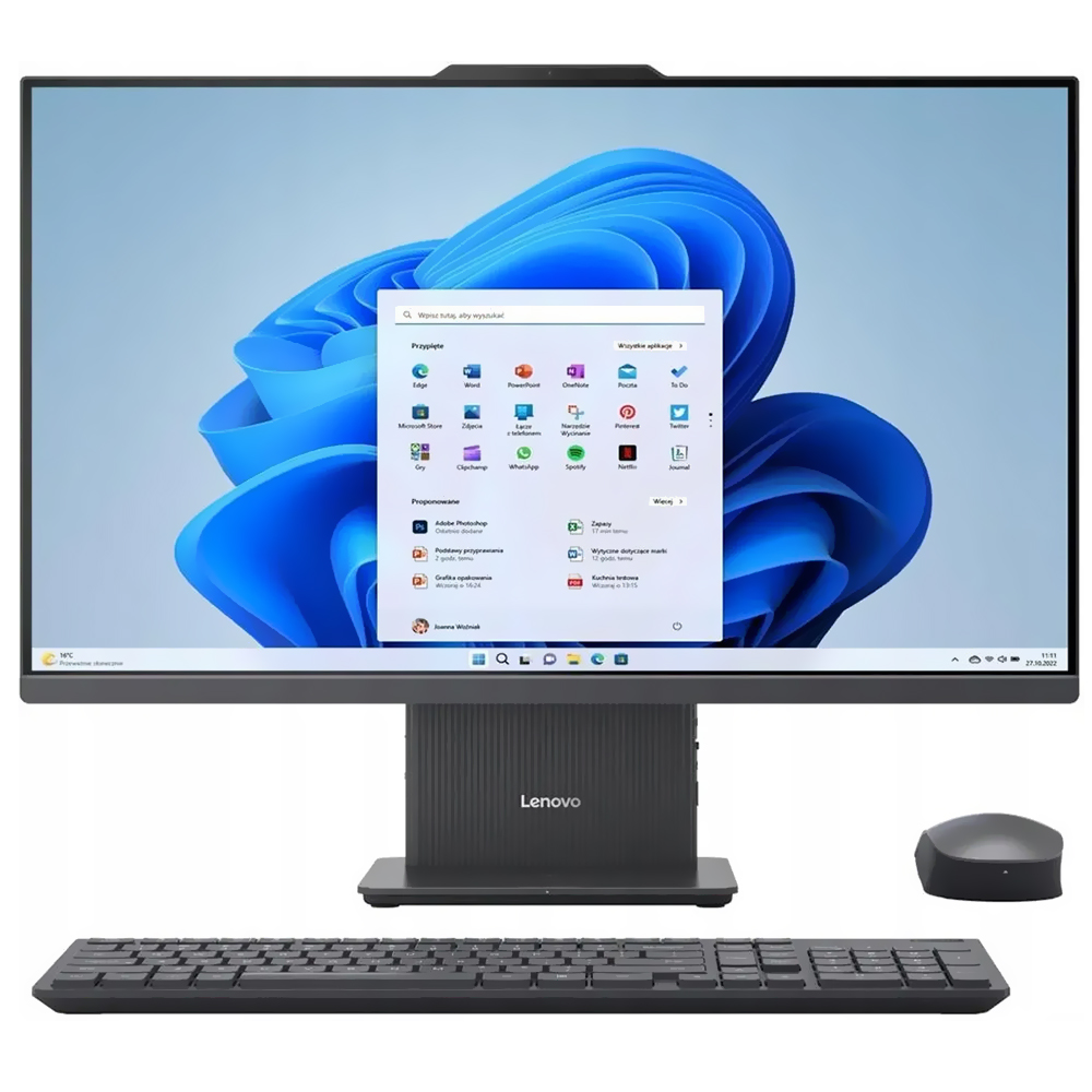 Desktop All In One Lenovo IdeaCentre AIO 3 27IRH9 Intel Core i7 13620H de 2.4GHz Tela Touch Full HD 27" / 32GB de RAM / 1TB SSD - Preto