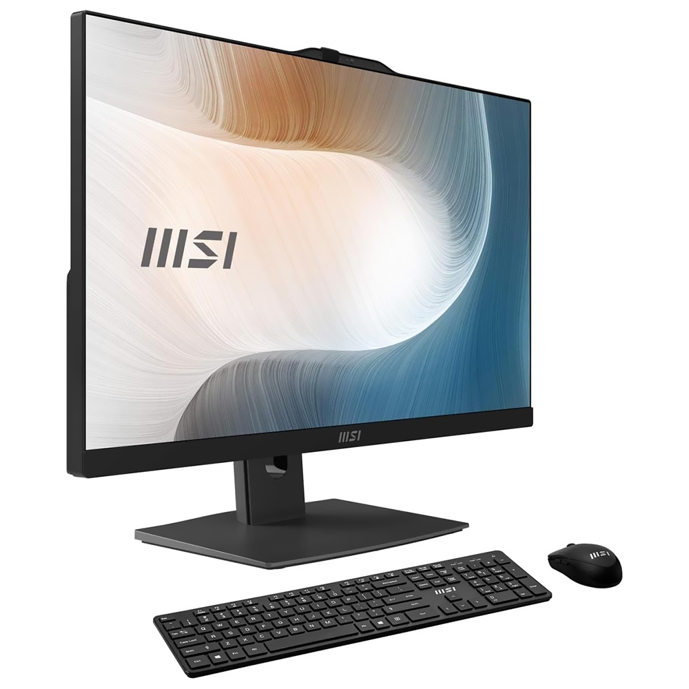 Desktop All In One MSI Modern AM242TP 1M-1096US Intel Core 5 120U Tela Touch Full HD 23.8" / 16GB de RAM / 1TB SSD - Preto