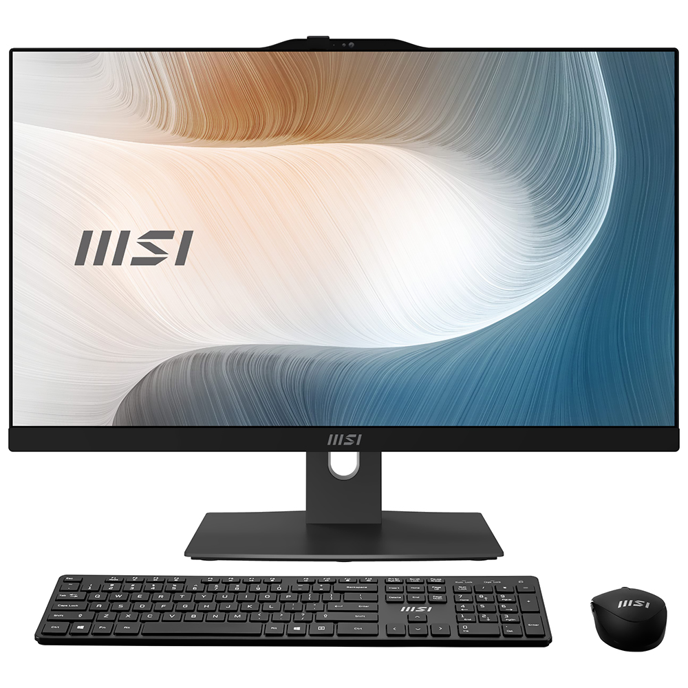 Desktop All In One MSI Modern AM242TP 1M-1098US Intel Core 3 100U Tela Touch Full HD 23.8" / 8GB de RAM / 512GB SSD - Preto