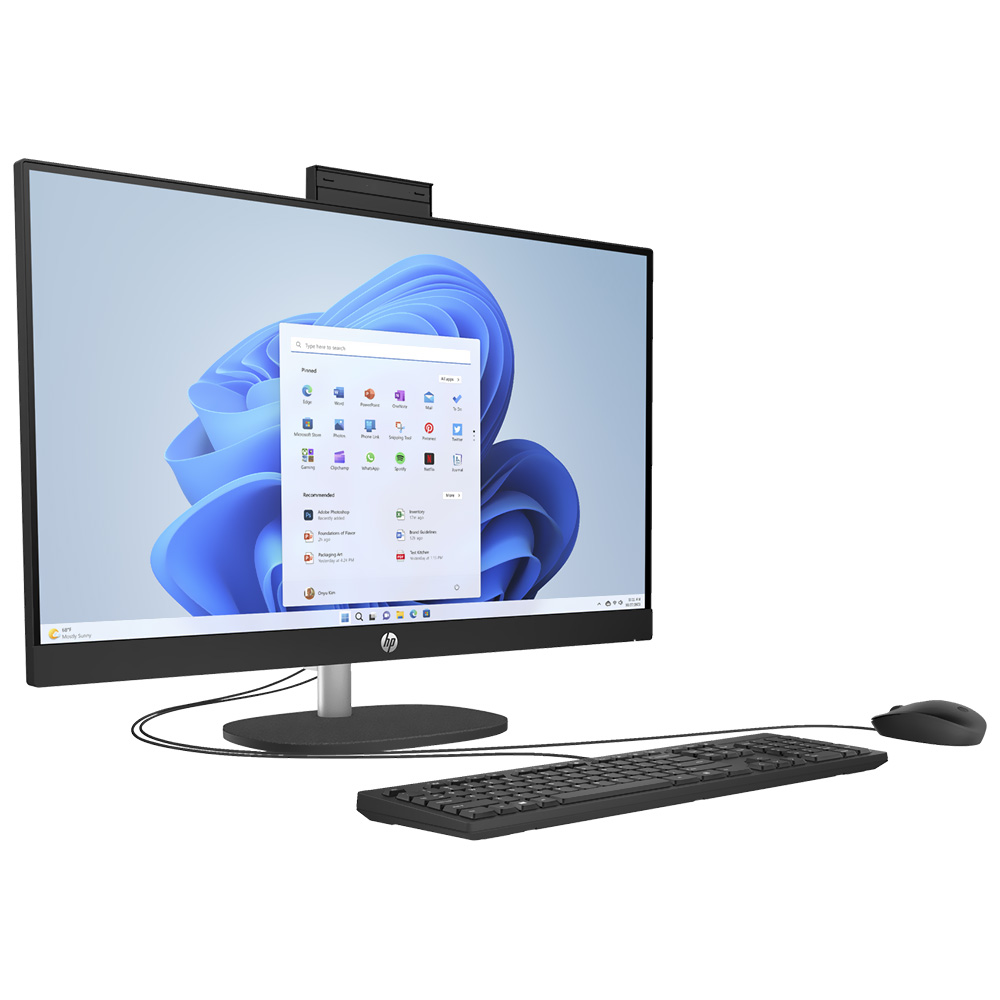 Desktop HP All In One 27-CR000 Intel Core i7 1355U de 1.7GHz Tela 27" / 8GB de RAM / 1TB SSD - Preto