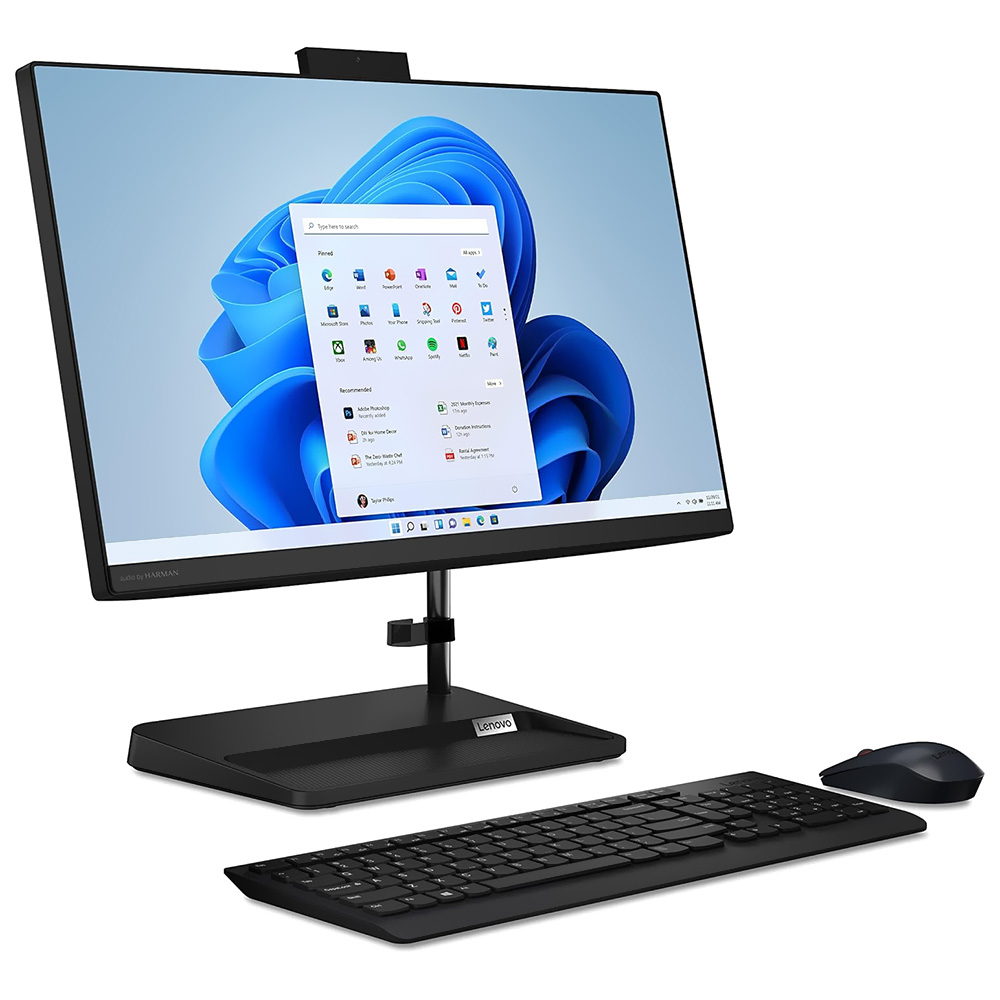 Desktop Lenovo IdeaCentre AIO 3 22ITL6 Intel Core i3 1115G4 de 3.0GHz Tela Touch Full HD 21.5" / 8GB de RAM / 256GB SSD - Preto (F0G500ELUS)