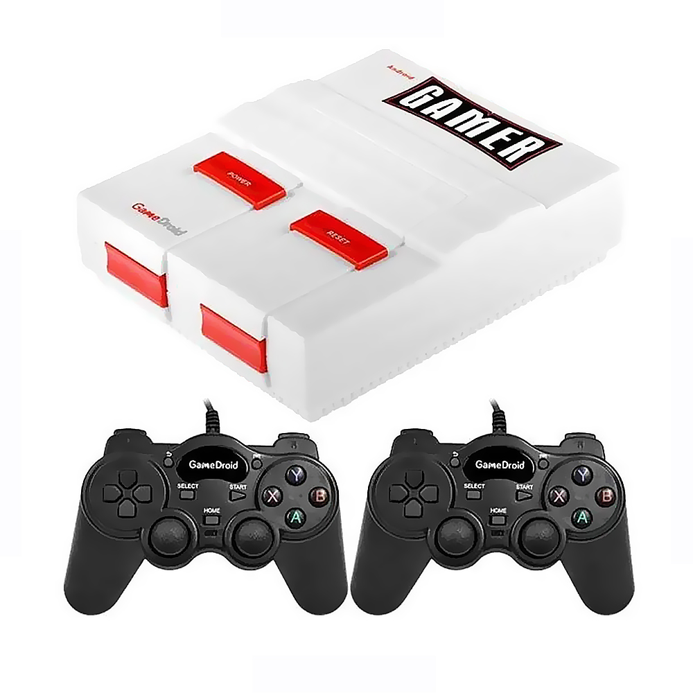 Console Game Gamebox - Branco + 2 Controles USB (Com 6000 Jogos)
