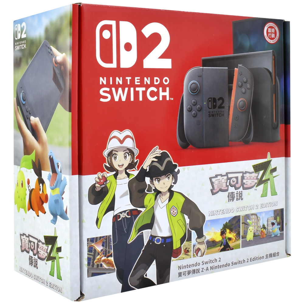 Console Nintendo Switch 2 256GB - Preto + Jogo Leyendas Pokémon Z-A (BEE-S-KB6LB) (HKG)