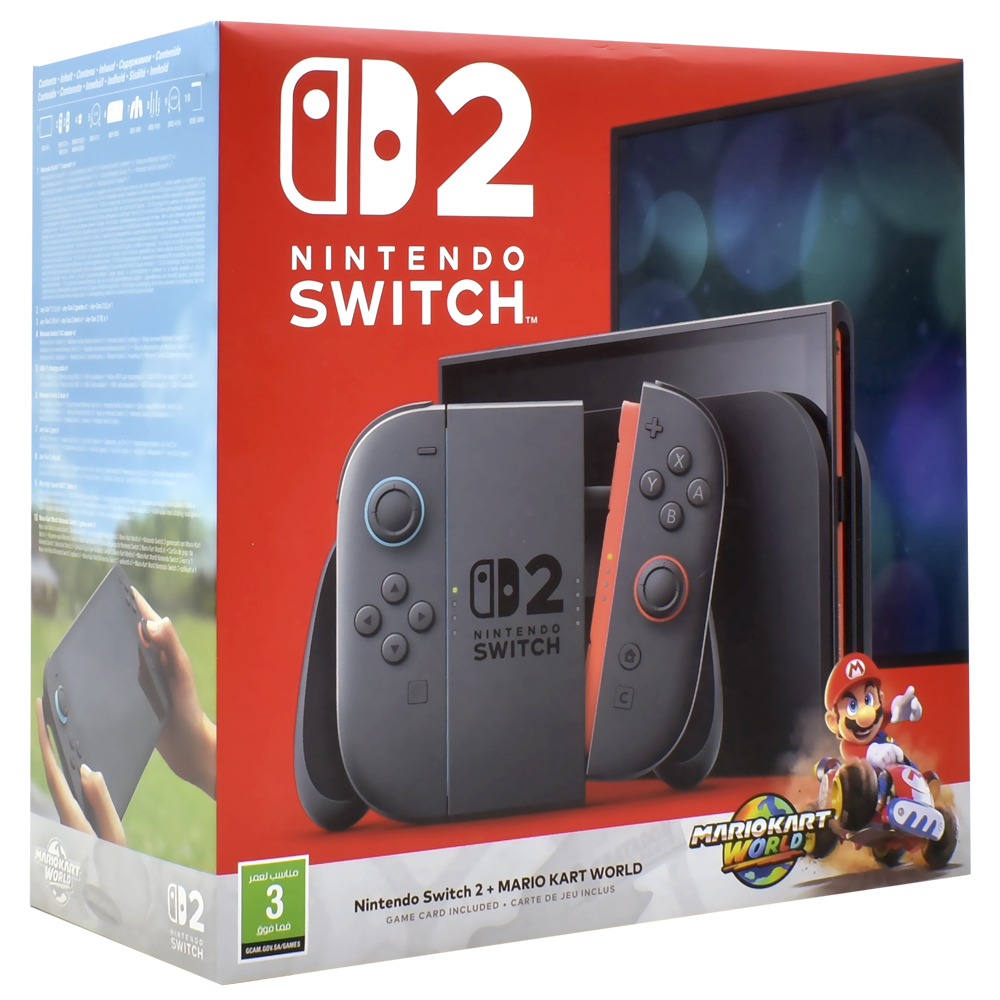 Console Nintendo Switch 2 256GB - Preto + Jogo Mario Kart World (BEE-S-KB6LA) (SAU)