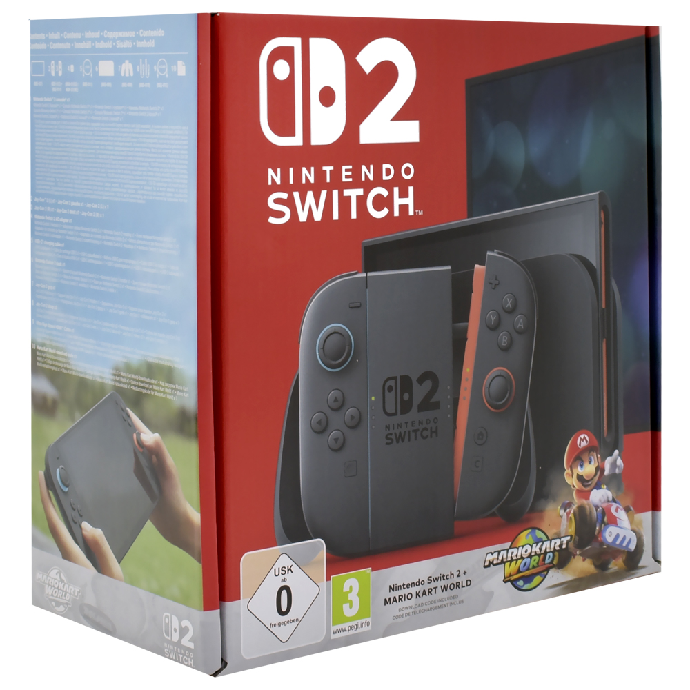 Console Nintendo Switch 2 256GB - Preto + Jogo Mario Kart World (BEE-S-KB6LA) (U6G)