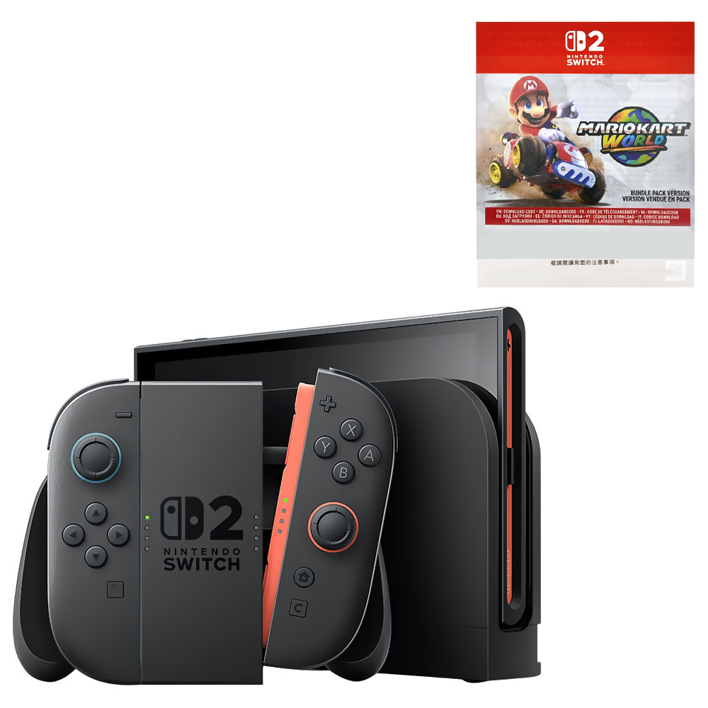 Console Nintendo Switch 2 256GB - Preto + Jogo Mario Kart World (BEE-S-KB6LA) (U6G)