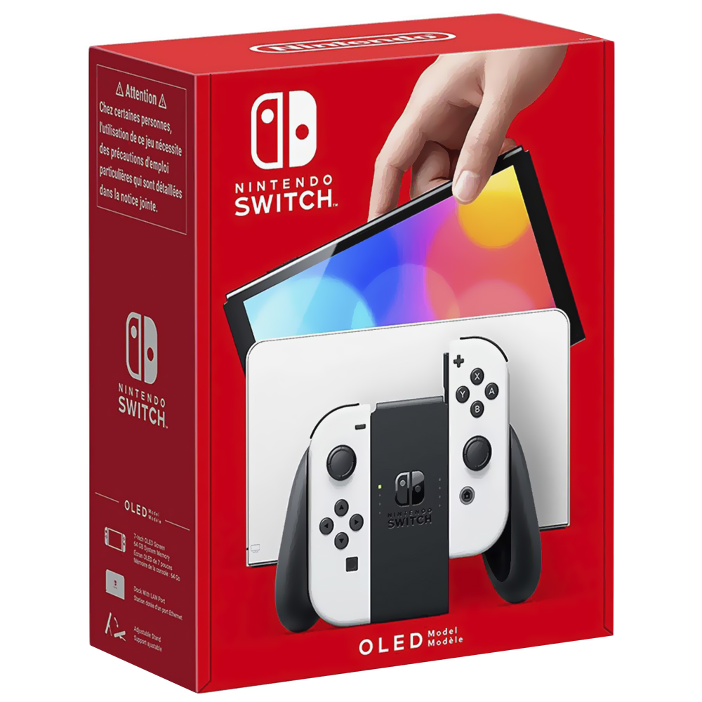Console Nintendo Switch OLED 64GB - Preto / Branco (HEG-S-KAAAA) (HKG)