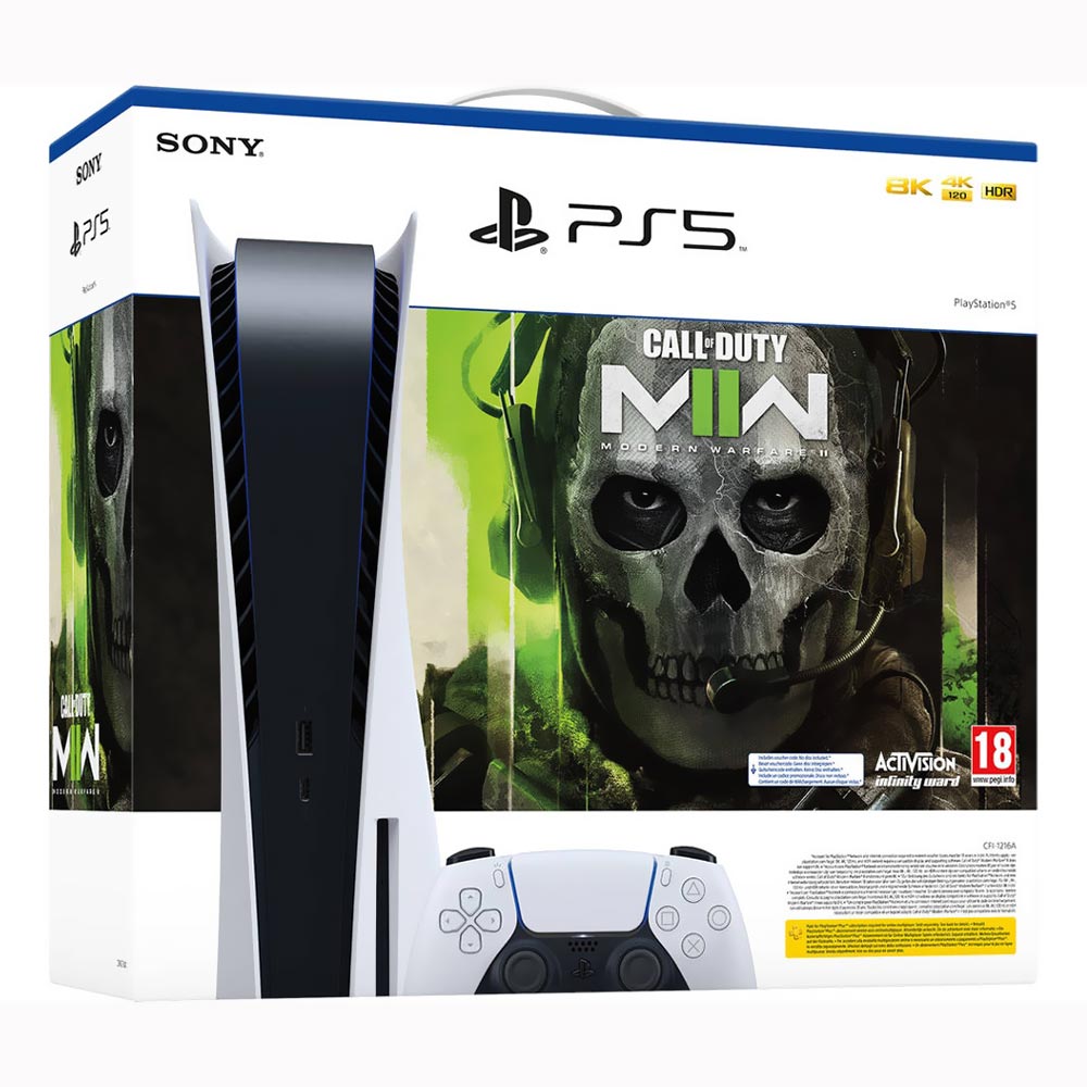 Console Sony PlayStation 5 Mídia Física (CFI-1215A) 825GB + Call Of Duty MW  2 Standard - branco e preto - Horizon Play - Compre na Horizon Play , Tudo  em Promoção