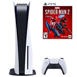 Console Sony Playstation 5 CFI-1215A 825GB / 8K / 4K / Bivolt - Branco + Jogo Marvel Spiderman 2