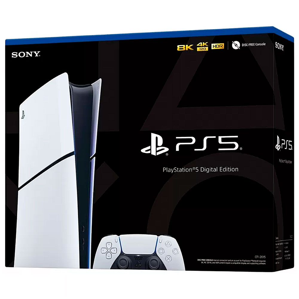 Console Sony Playstation 5 Slim CFI-2000 B01 1TB / 8K / 4K / Digital Edition / 110V - Branco (Japonês)