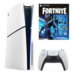 Console Sony PlayStation 5 Slim CFI-2015 A01X 1TB / 4K / Standard Edition / Bivolt - Branco + Jogo Fortnite Cobalt Star