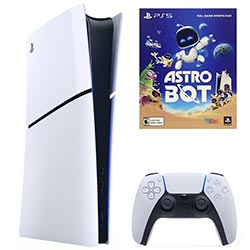 Console Sony PlayStation 5 Slim CFI-2015 B01X 1TB / Digital Edition / Bivolt - Branco + Jogo Astro Bot (Americano)