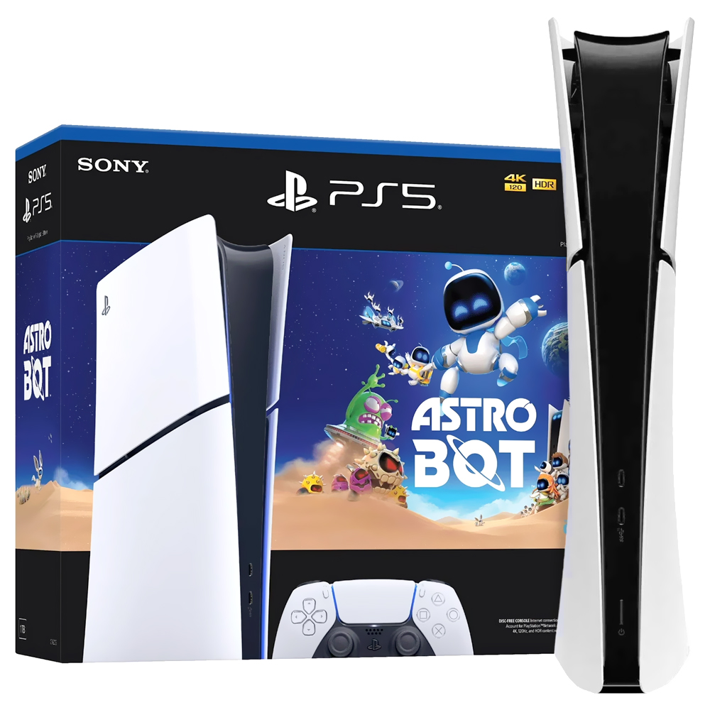 Console Sony PlayStation 5 Slim CFI-2015 B01X 1TB / Digital Edition / Bivolt - Branco + Jogo Astro Bot (Americano)