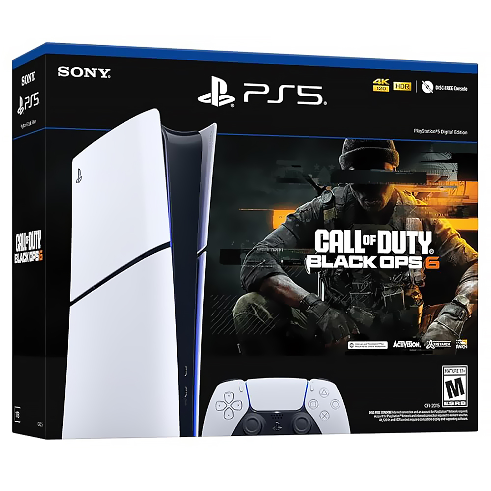 Console Sony PlayStation 5 Slim CFI-2015 B01X 1TB / Digital Edition / Bivolt - Branco + Jogo Call of Duty Black Ops 6 (Americano)