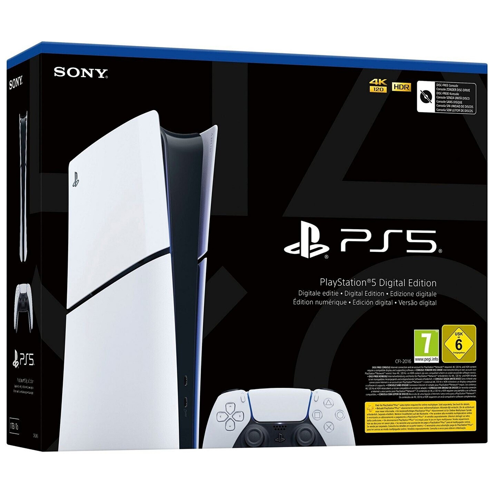 Console Sony PlayStation 5 Slim CFI-2116 B01Y 825GB / Digital Edition / 220V - Branco