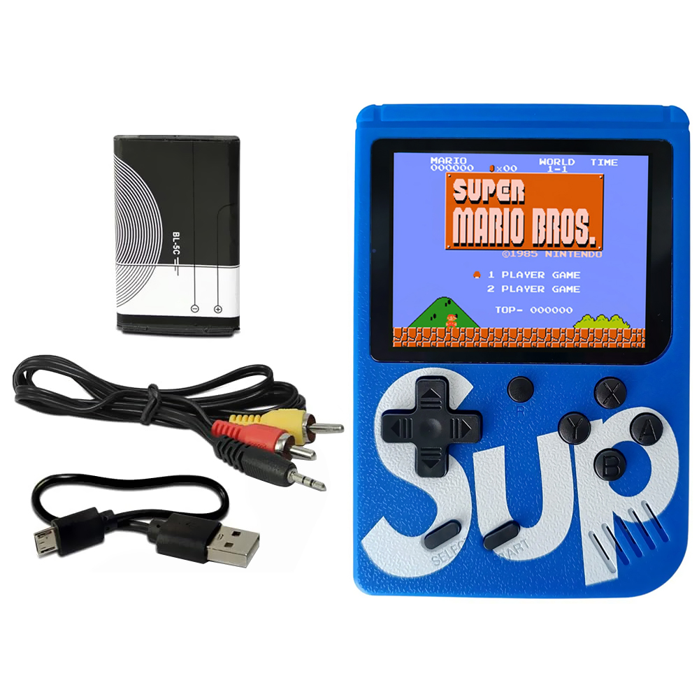 Console Sup Game Box Plus - Azul (Com 400 Jogos)