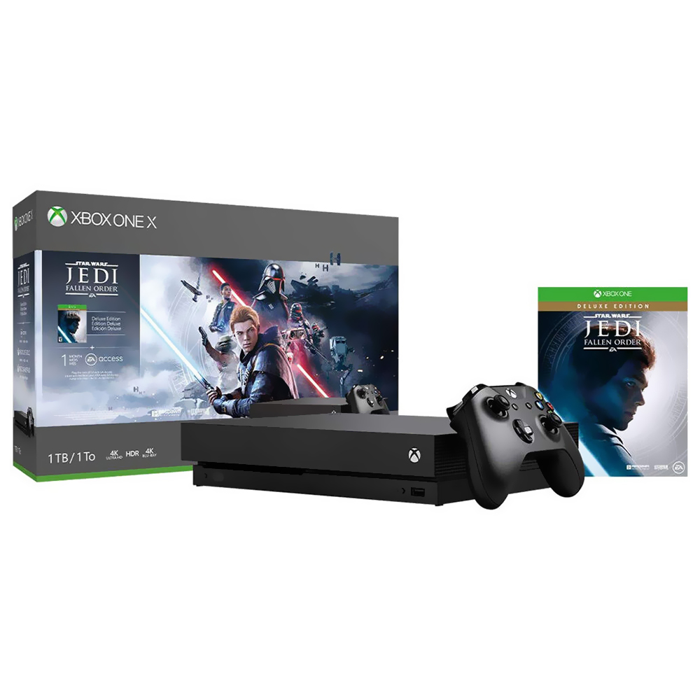 Console XBOX Series X 1TB SSD / 4K / 120FPS / Bivolt - Preto + Jogo Star Wars Jedi Fallen (Americano)
