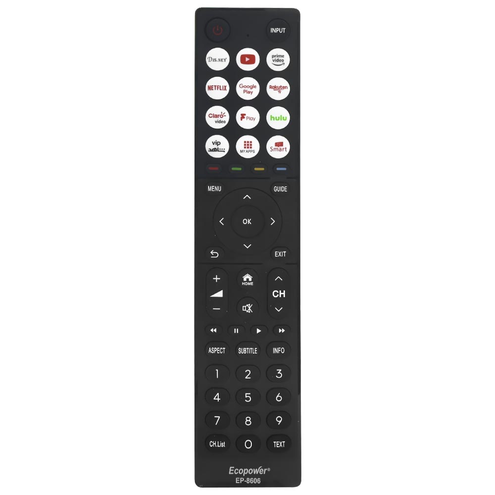 Controle Universal Ecopower EP-8606 - Preto