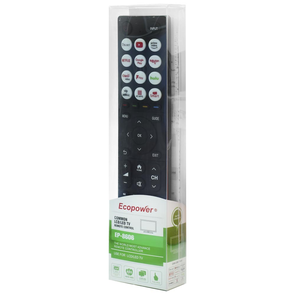 Controle Universal Ecopower EP-8606 - Preto