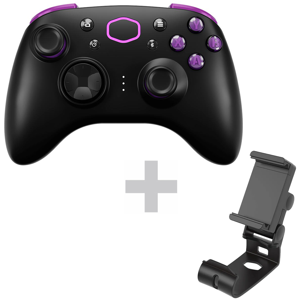 Controle Cooler Master Storm para PC / Android / iOS / Wireless - Preto + Suporte Storm
