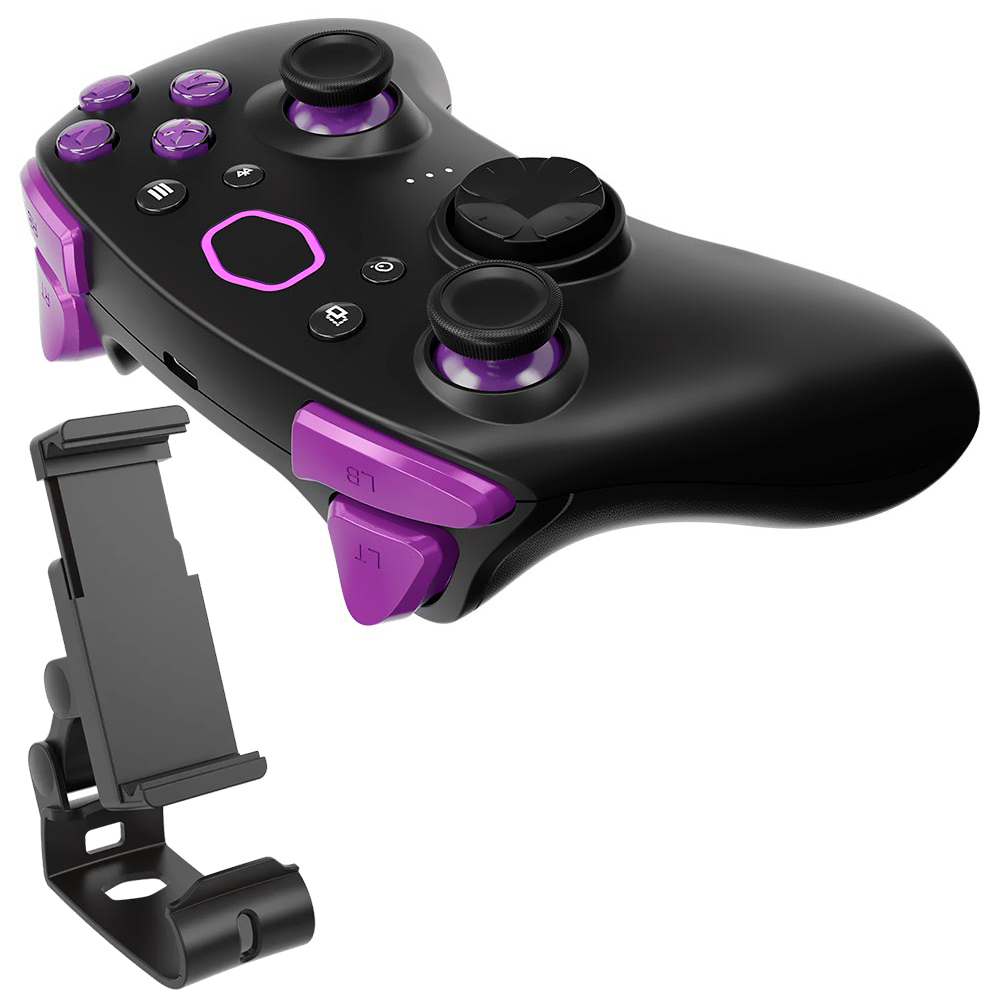 Controle Cooler Master Storm para PC / Android / iOS / Wireless - Preto + Suporte Storm