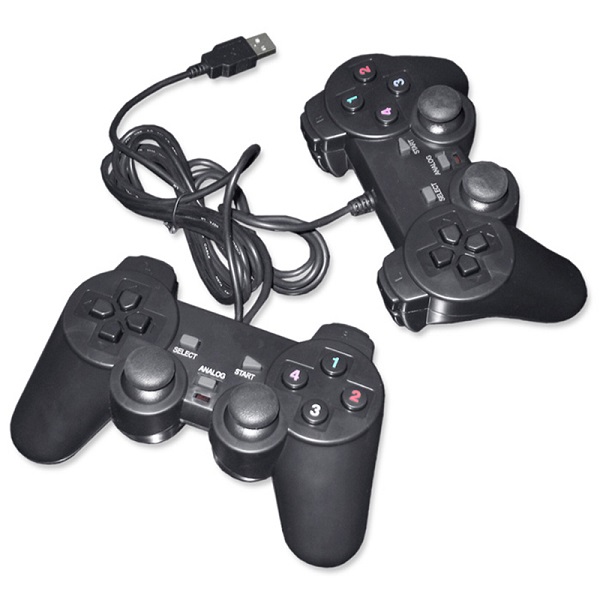 Controle Havit HV-G61 (2X1) para PC / USB - Preto