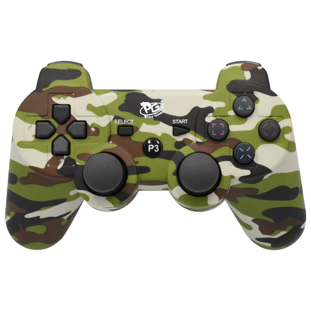 Controle Play Game Dualshock para PS3 Wireless - Camuflado Verde