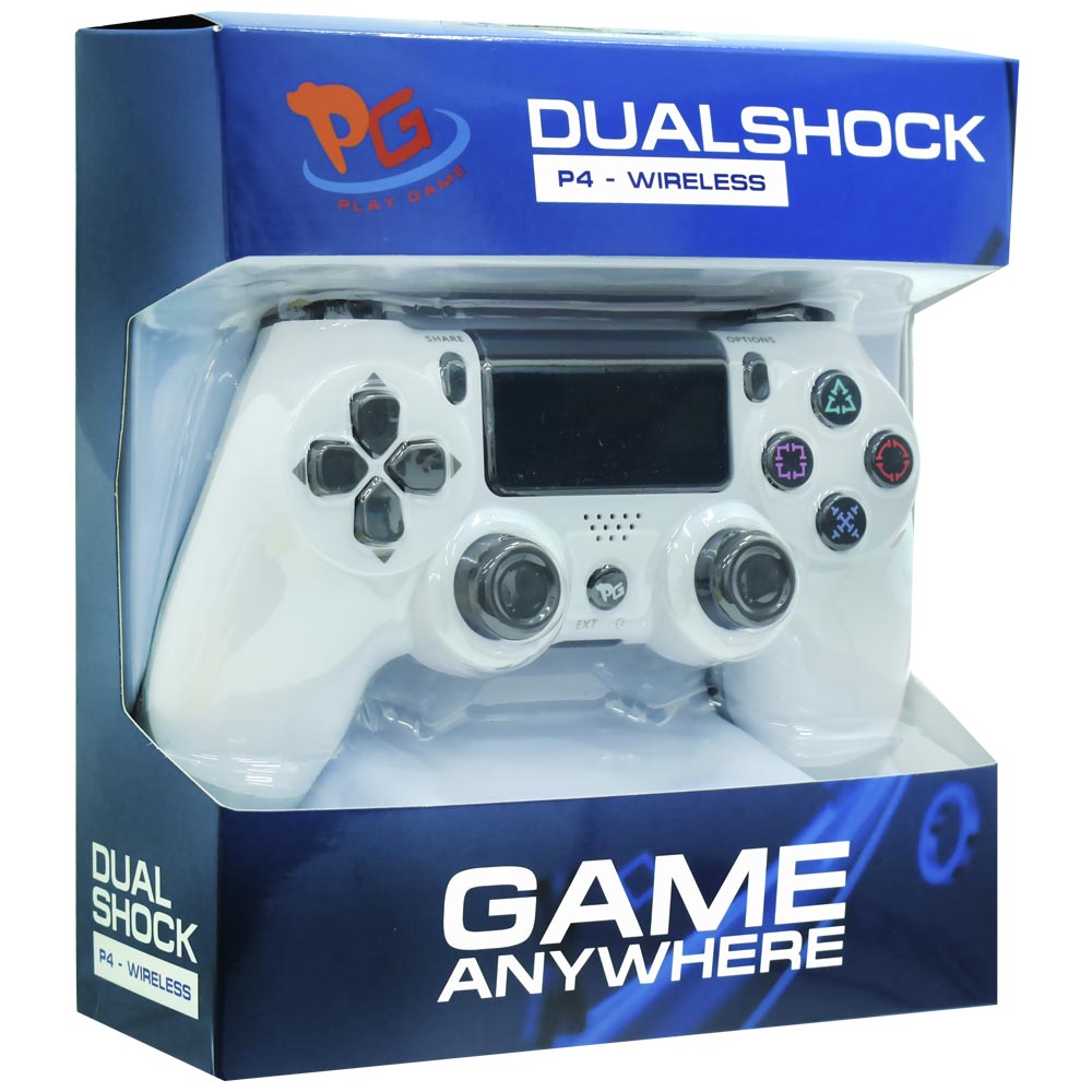 Controle Play Game Dualshock para PS4 Wireless - Branco